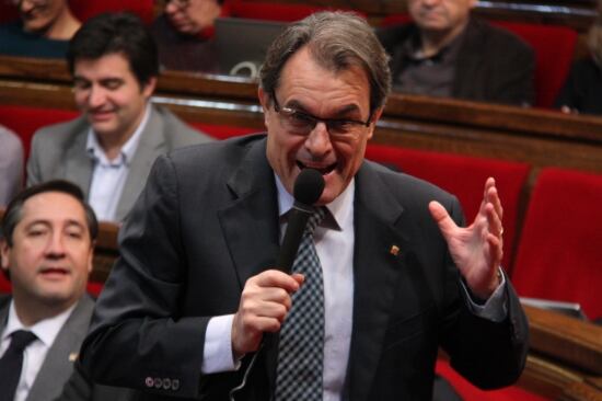 Artur Mas, al Parlament de Catalunya