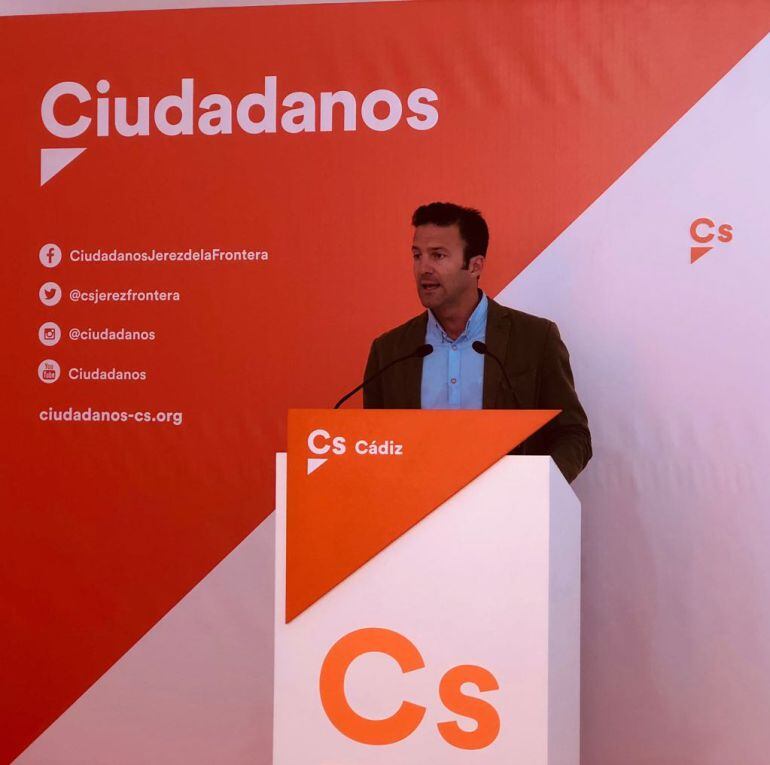 Carlos Pérez, portavoz de Ciudadanos Jerez