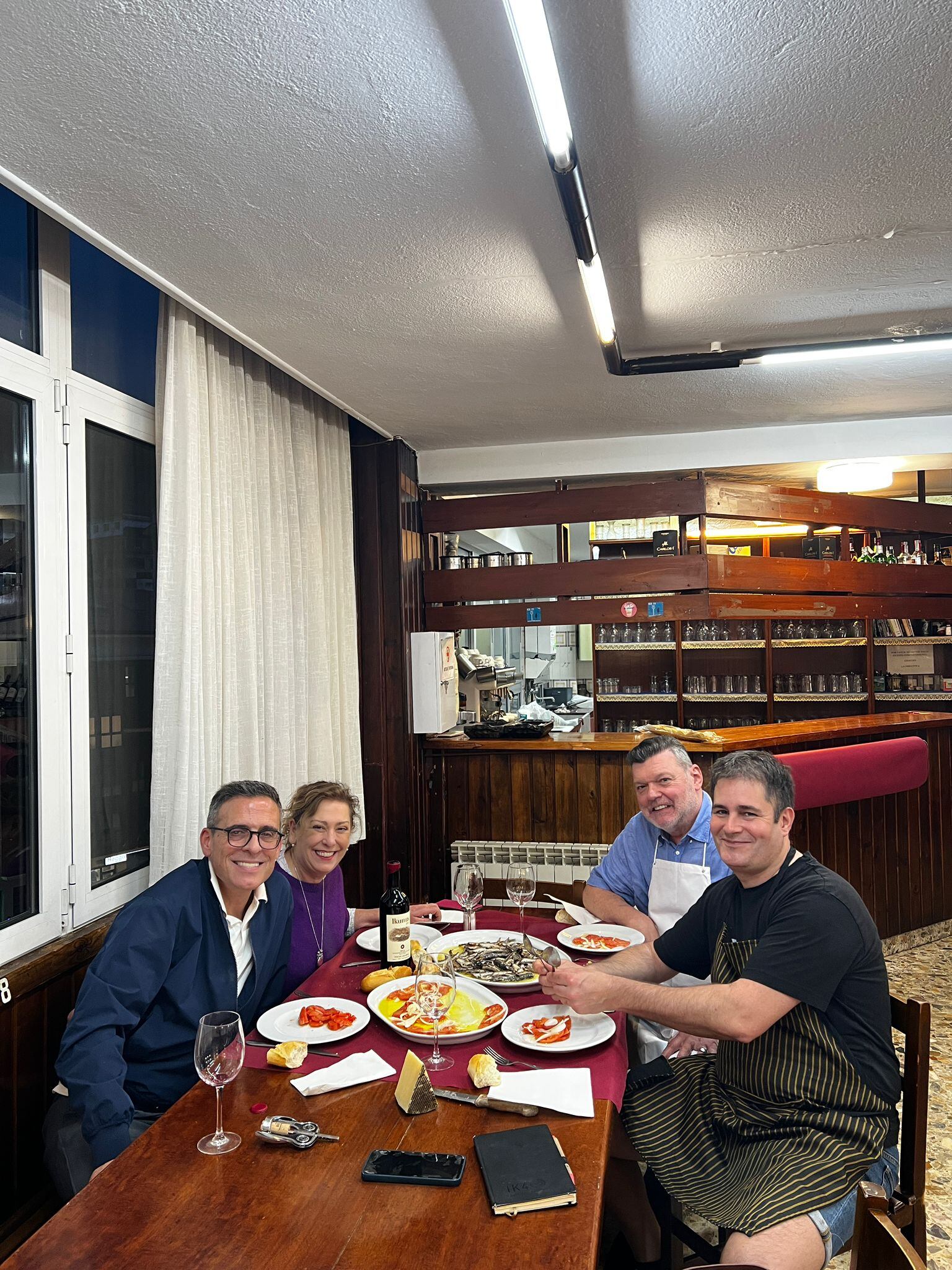 De izquierda a derecha: Xabier Albizu, Mireia Alonso, Josu Mugerza y Unai Altuna