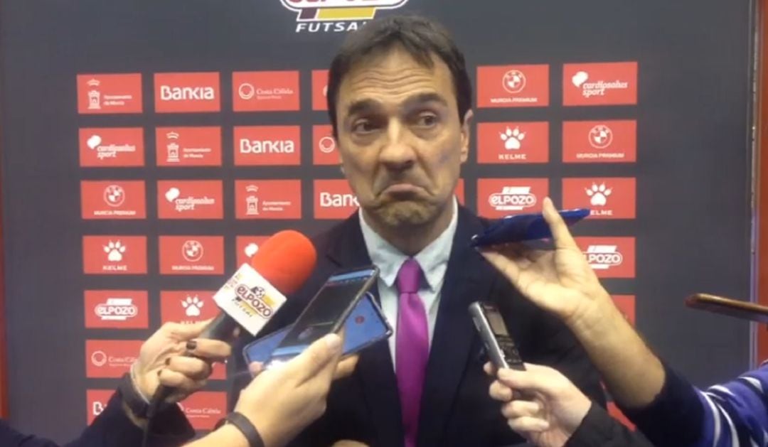 Imanol Arregui en declaraciones tras el partido entre ElPozo Murcia y Osasuna Magna