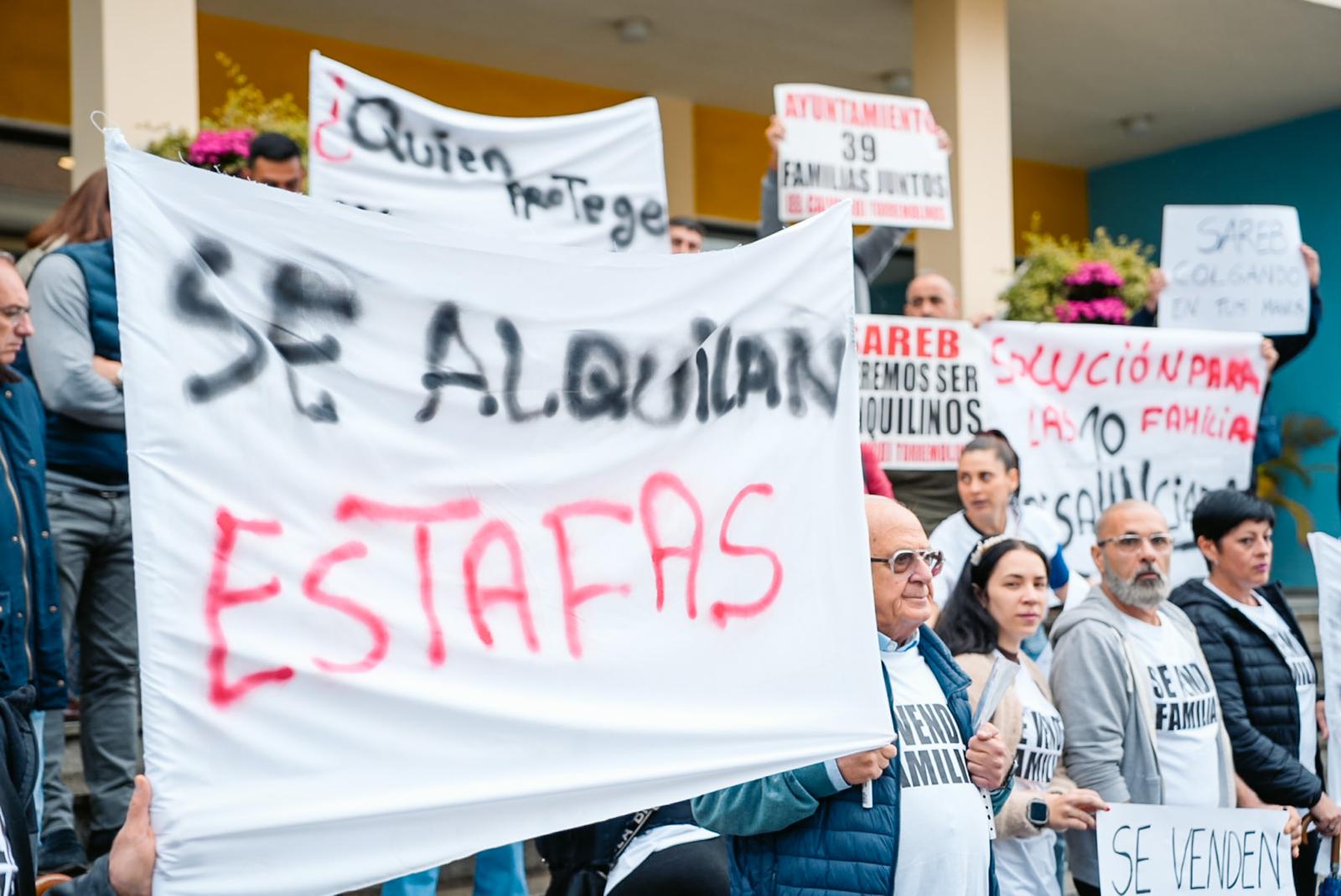 Momento de la protesta