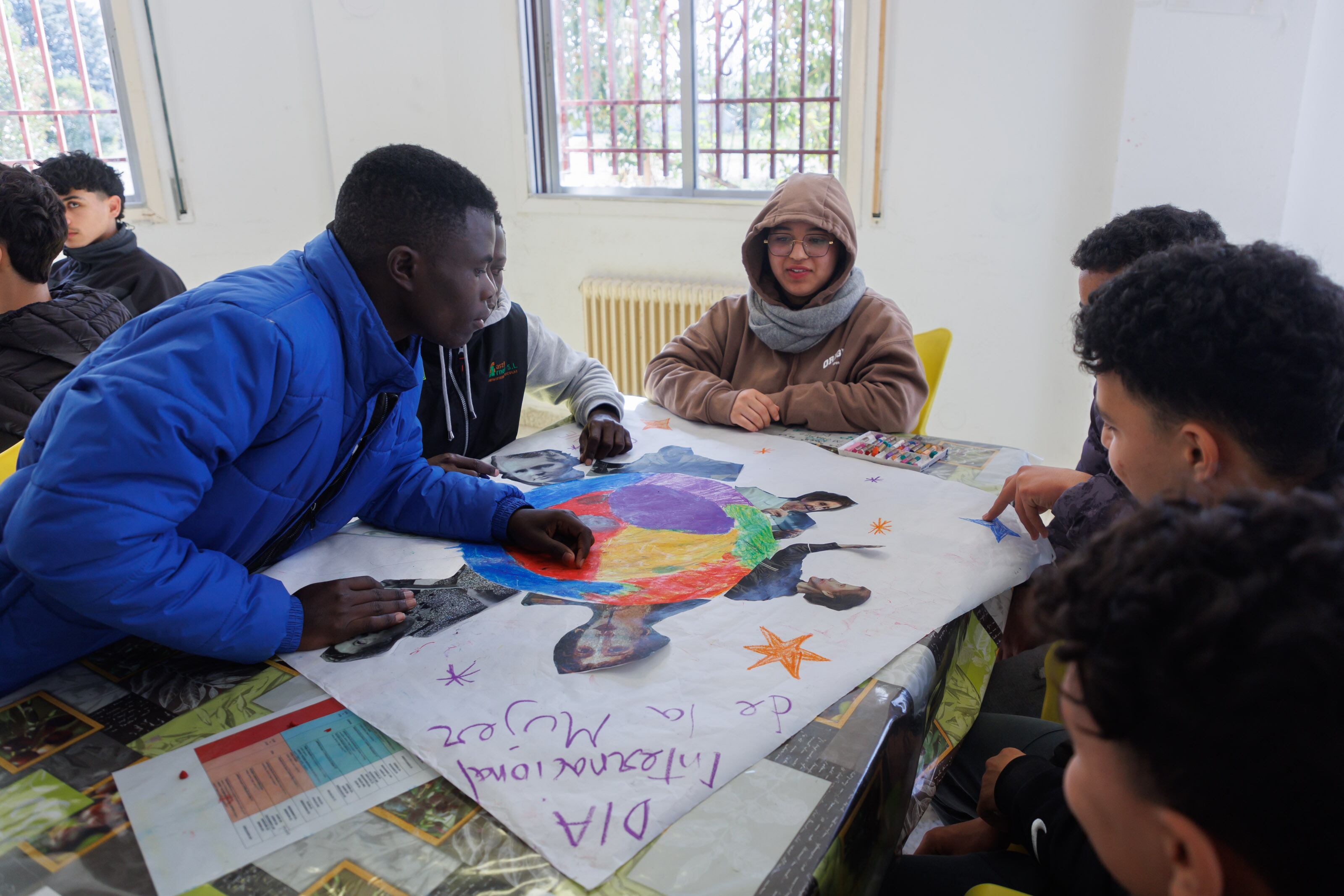 Menores del COA de Marcilla en el taller de igualdad