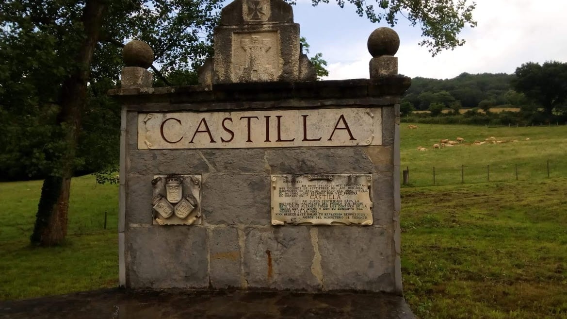 Monumento a la palabra Castilla documentada por primera vez en Taranco de Mena