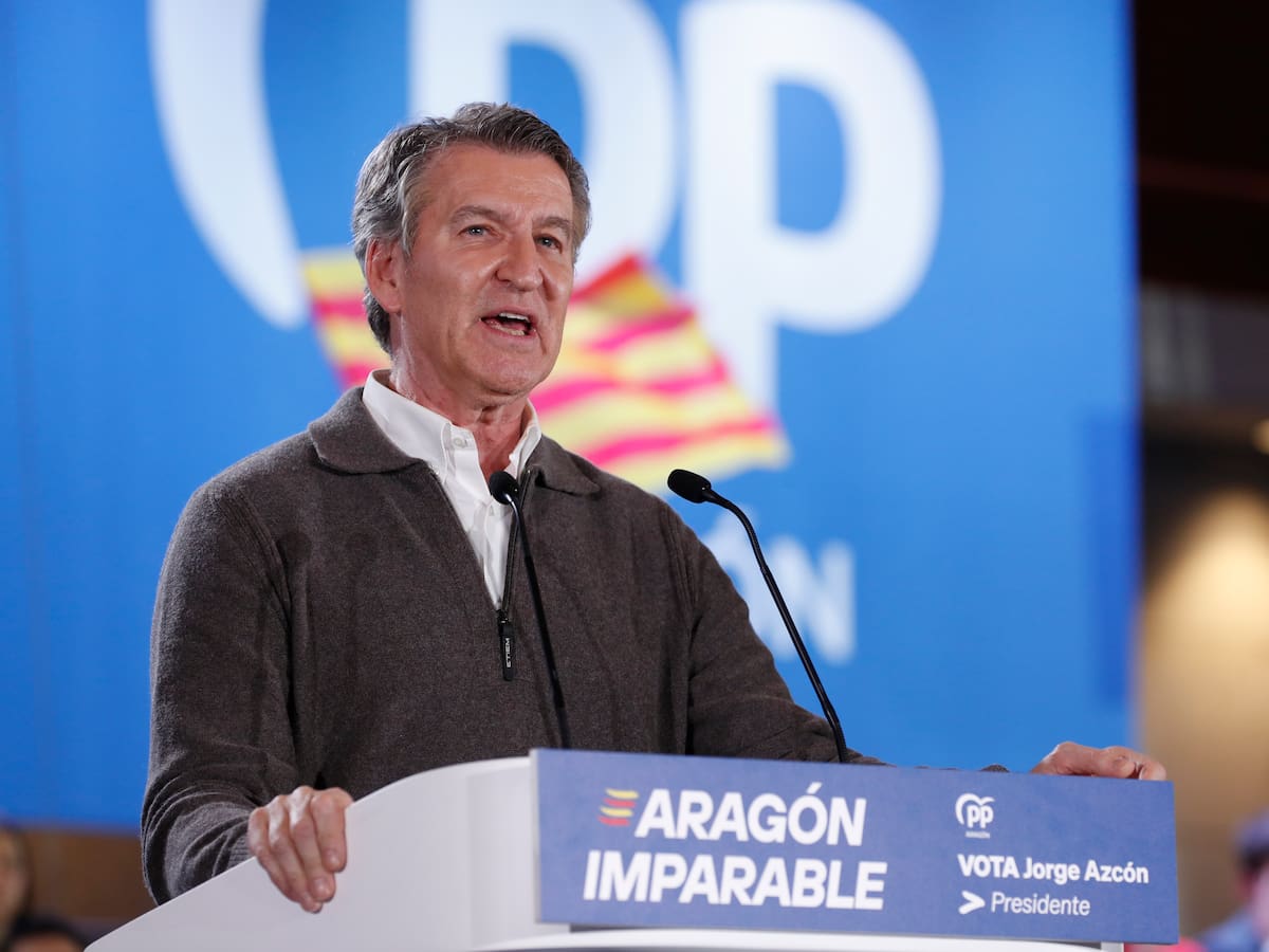 Feijóo pide a Vox "responsabilidad" para formar gobierno en Aragón y "no ser un muro y frustrar a la gente"