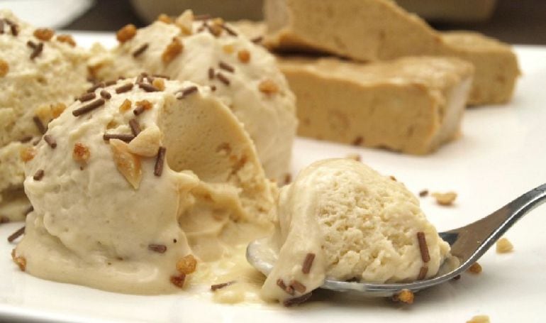 Helado de turrón