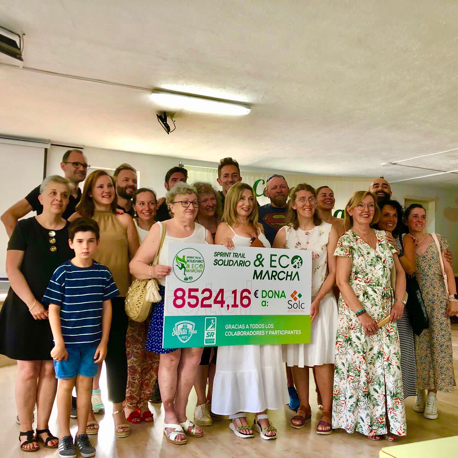 La organización de la Eco Marcha y Sprint Trail del Colegio Santa Ana dona lo recaudad a SOLC