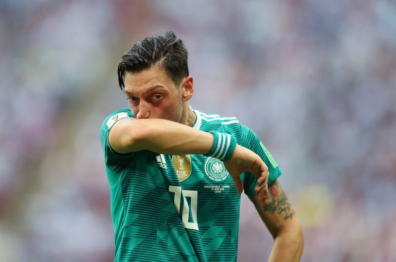 Ozil con Alemania en el último Mundial de Rusia