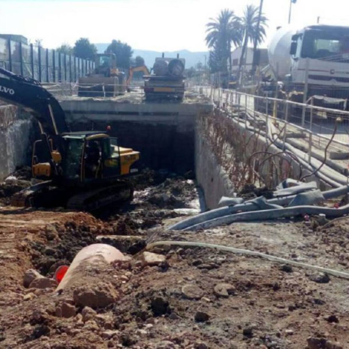 Adif destaca que las obras del soterramiento van "muy avanzadas"