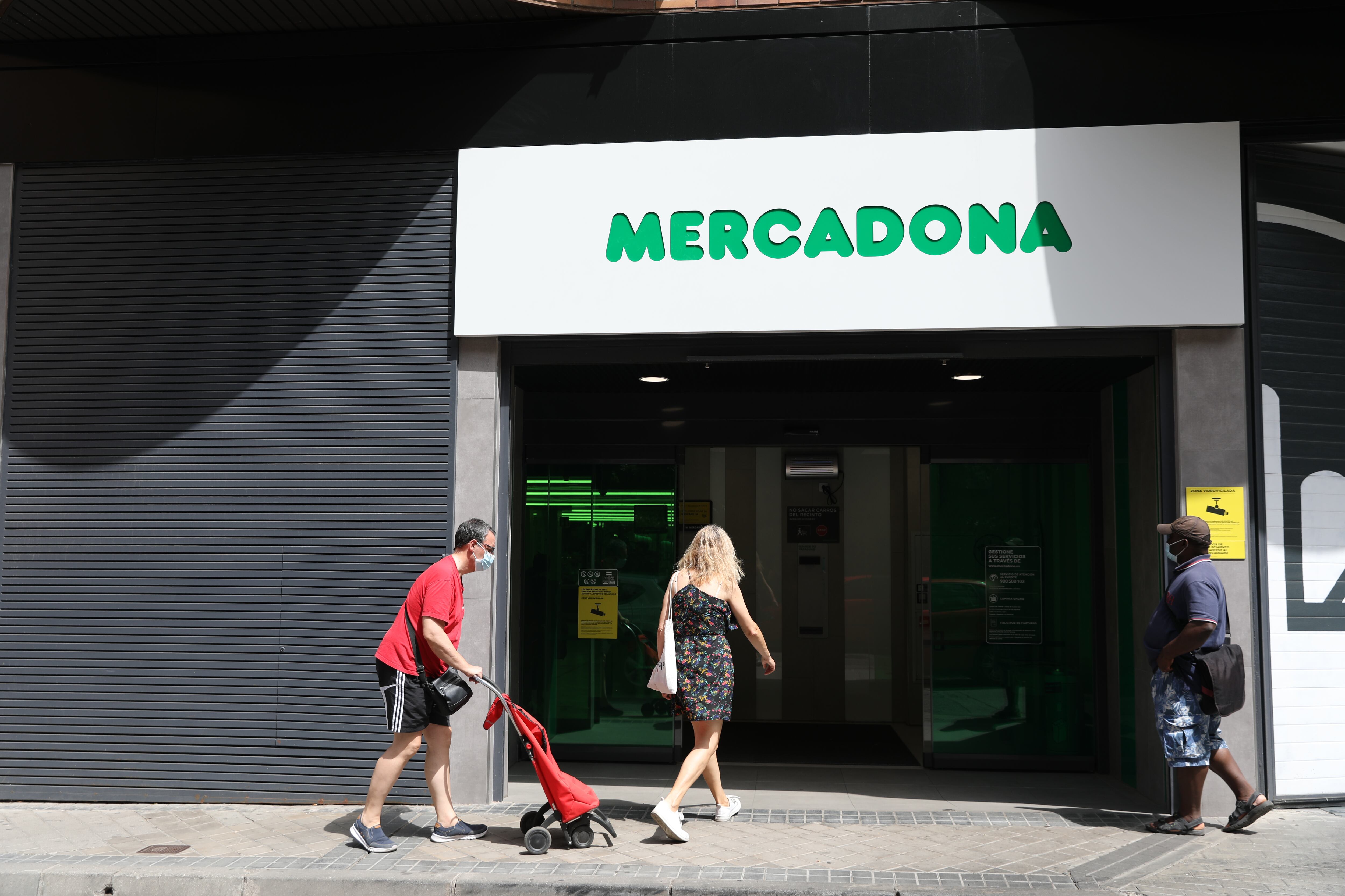 Fachada de uno de los supermercados de Mercadona en España