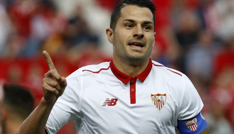 Vitolo, en un partido con el Sevilla.