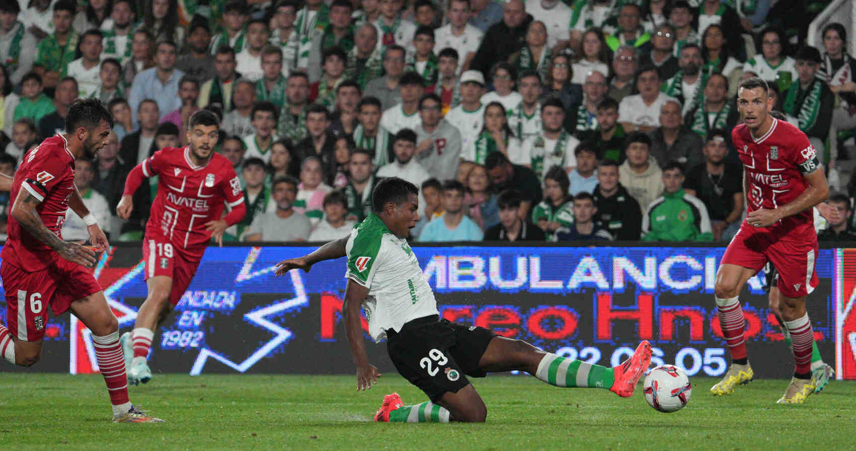 Jeremy, durante el partido contra el Cartagena.