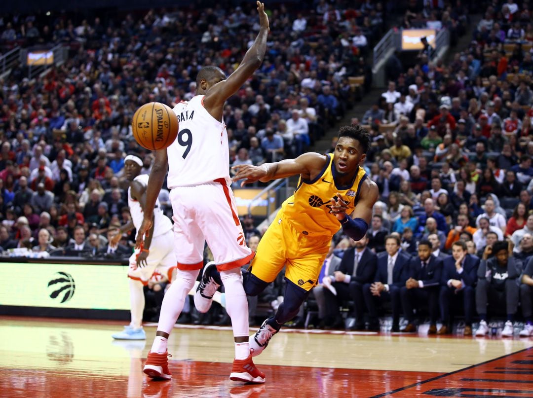 Ibaka, durante el partido contra los Utah Jazz. 