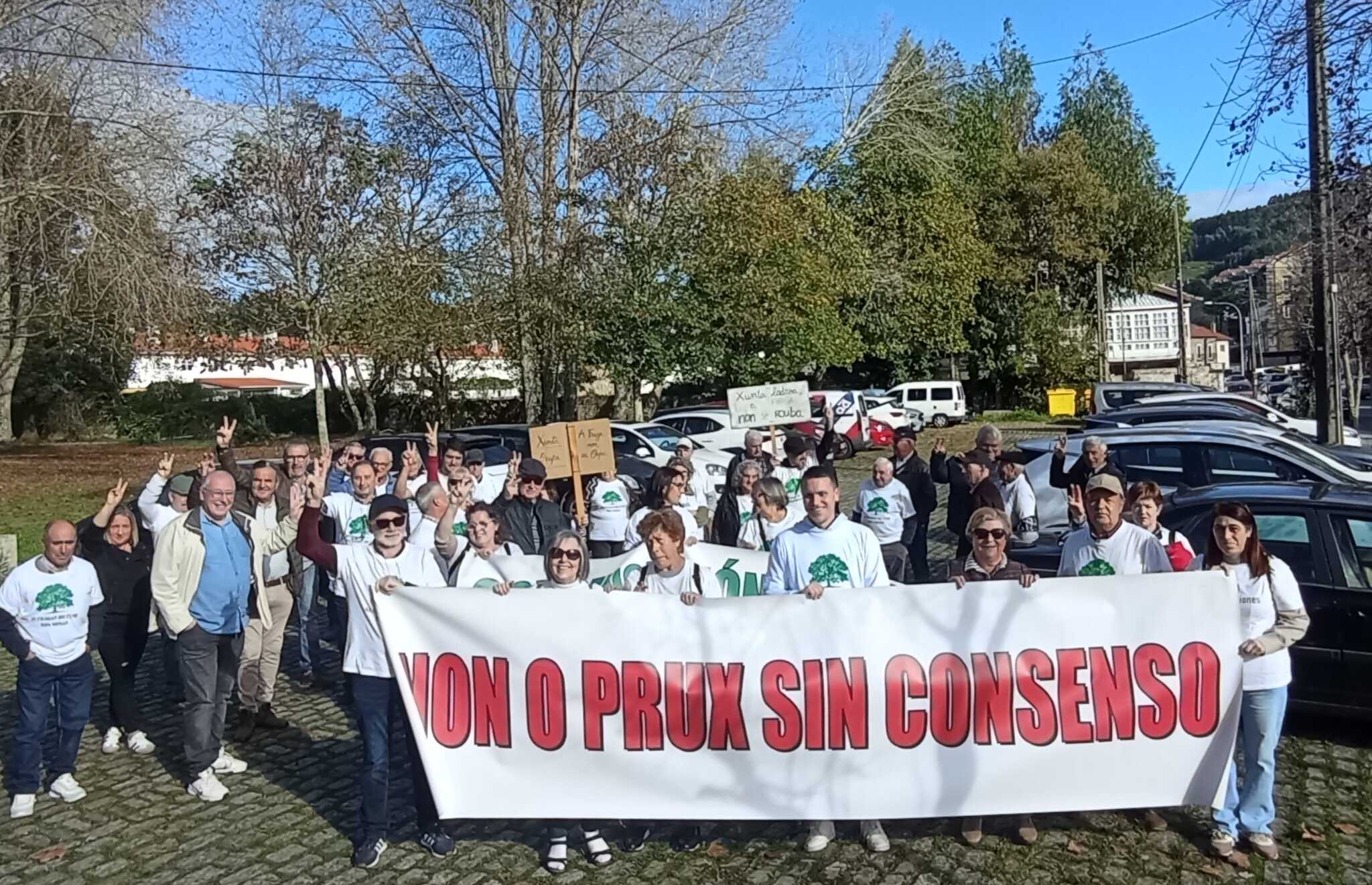Imagen de la protesta (foto: PSdeG-PSOE)
