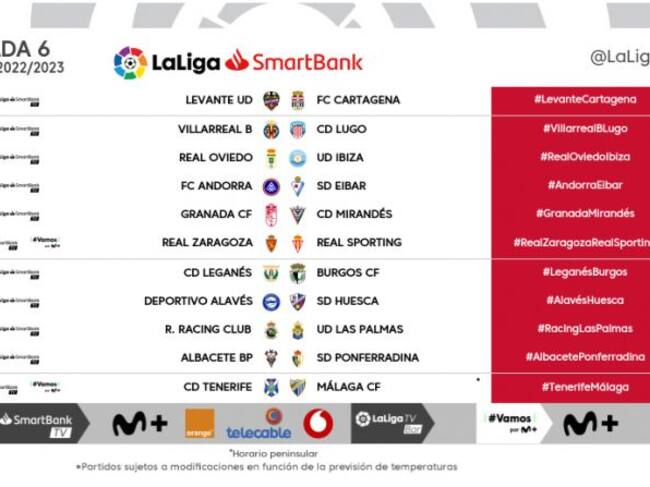 Jornada 6 de Segunda División