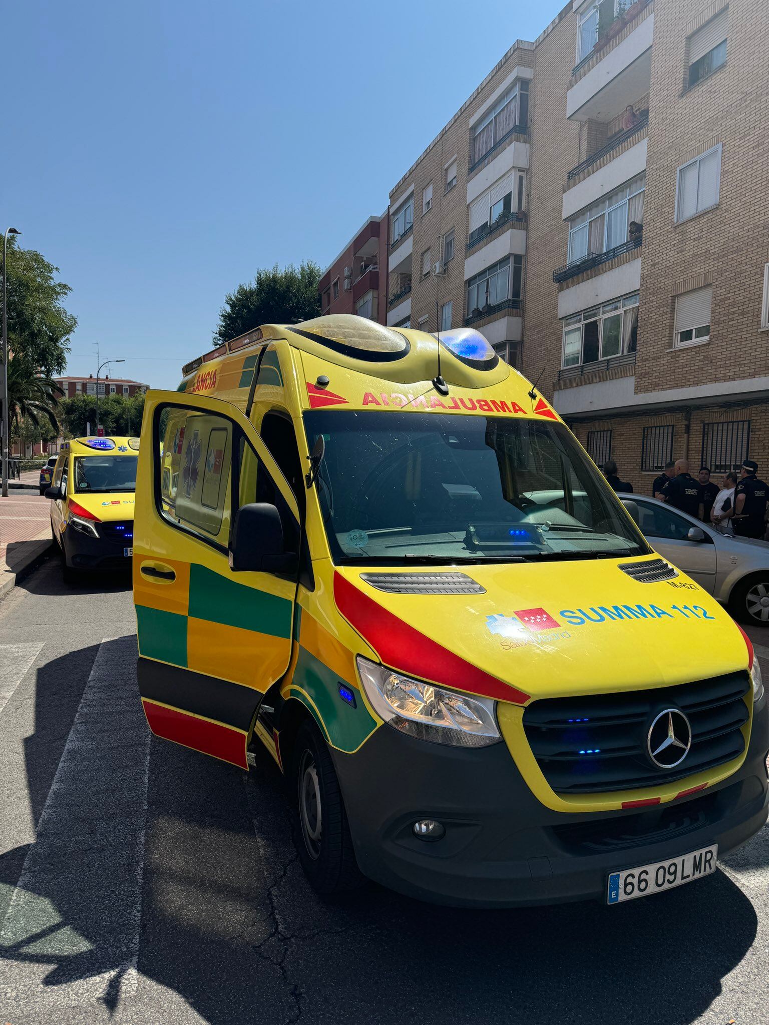 Una de las ambulancias del SUMMA 112