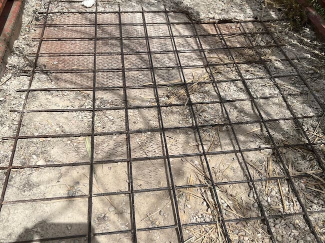 Suelo de la rampa de acceso