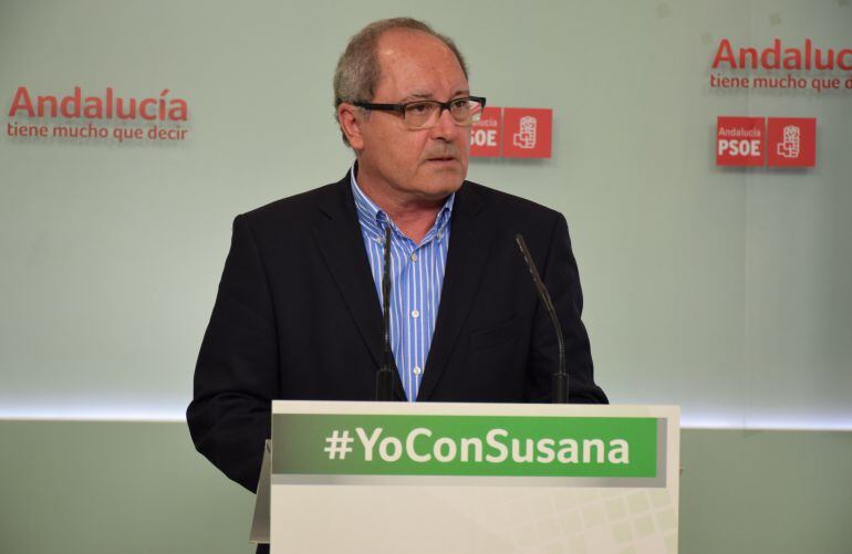 El secretario de organización del PSOE-A hace un llamamiento a la responsabilidad de todas las fuerzas parlamentarias para que apoyen la investidura de Susana Díaz