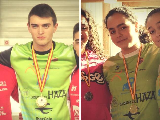 Adrián Calvo y Candela Esteban (d)