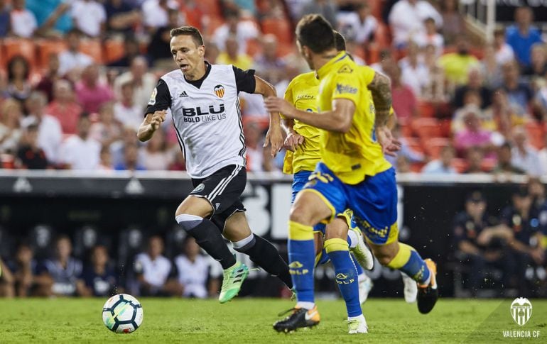 Maksimovic, con el Valencia ante Las Palmas.