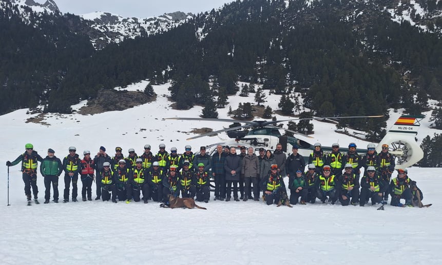 Fernando Grande-Marlaska en los Llanos del Hospital en Benasque