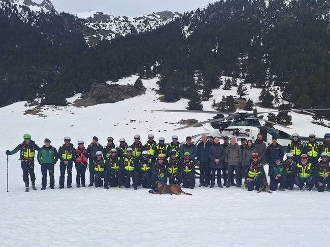 Fernando Grande-Marlaska en los Llanos del Hospital en Benasque