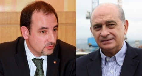 El conseller d'Interior, Ramon Espadaler i el ministre de l'Interior, Jorge Fernández Díaz