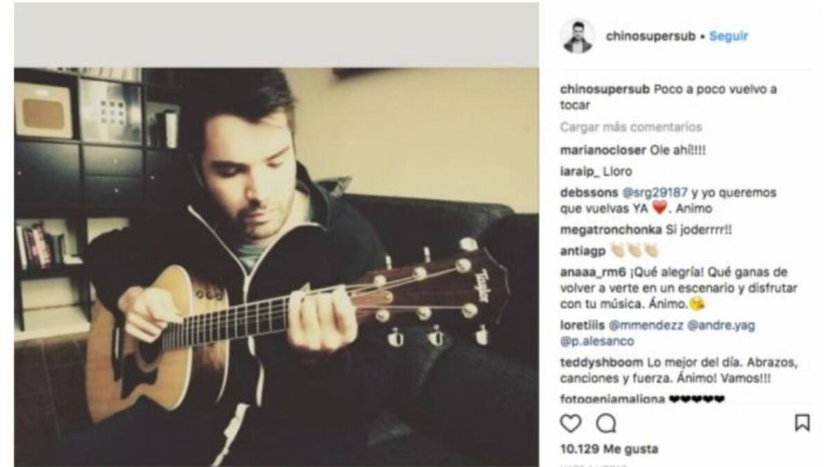 José Chino de Supersubmarina: “Poco a poco vuelvo a tocar”