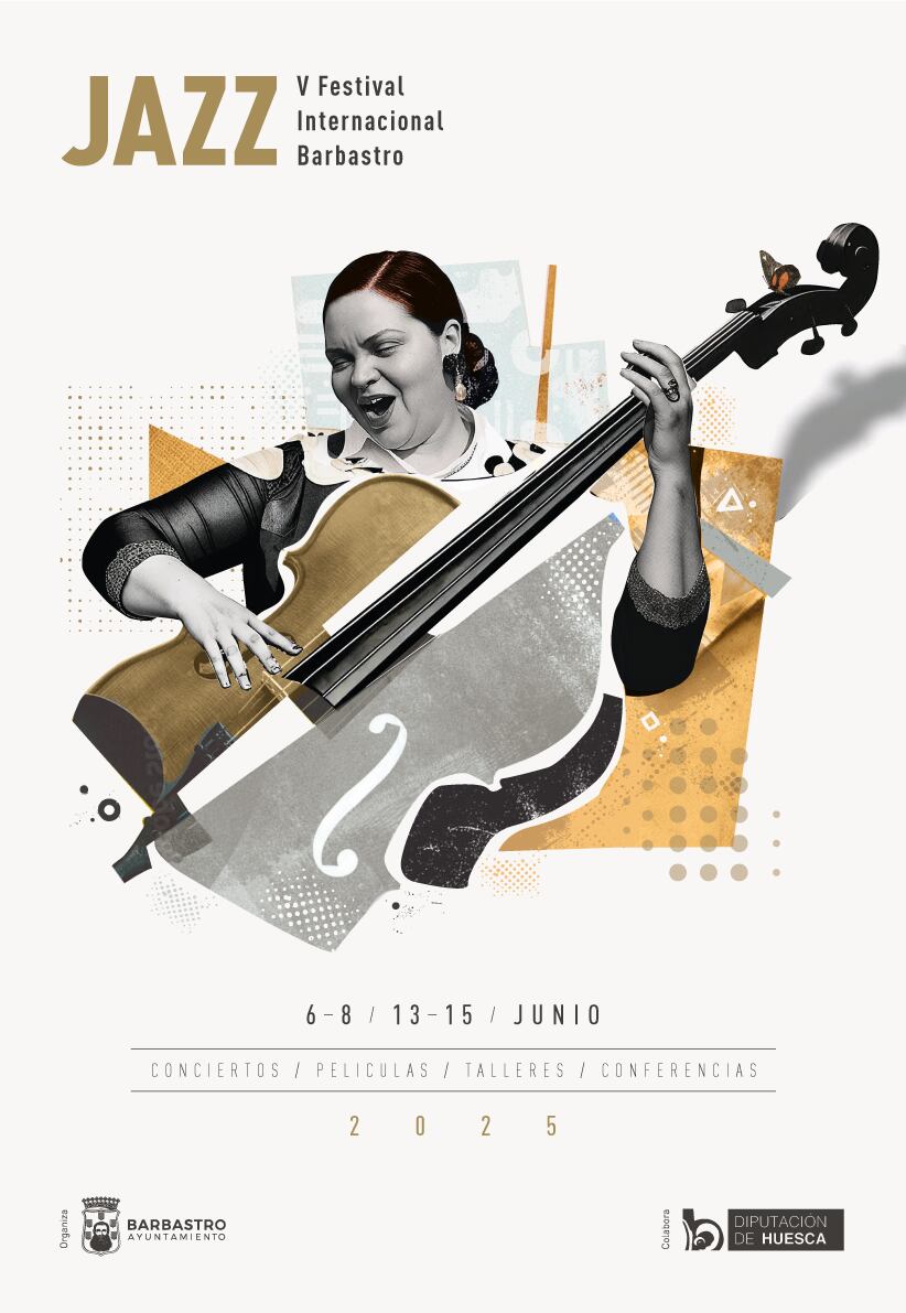 La imagen del V Festival Internacional de Jazz de Barbastro ha sido diseñada por el creativo barbastrense Pablo Sagarra