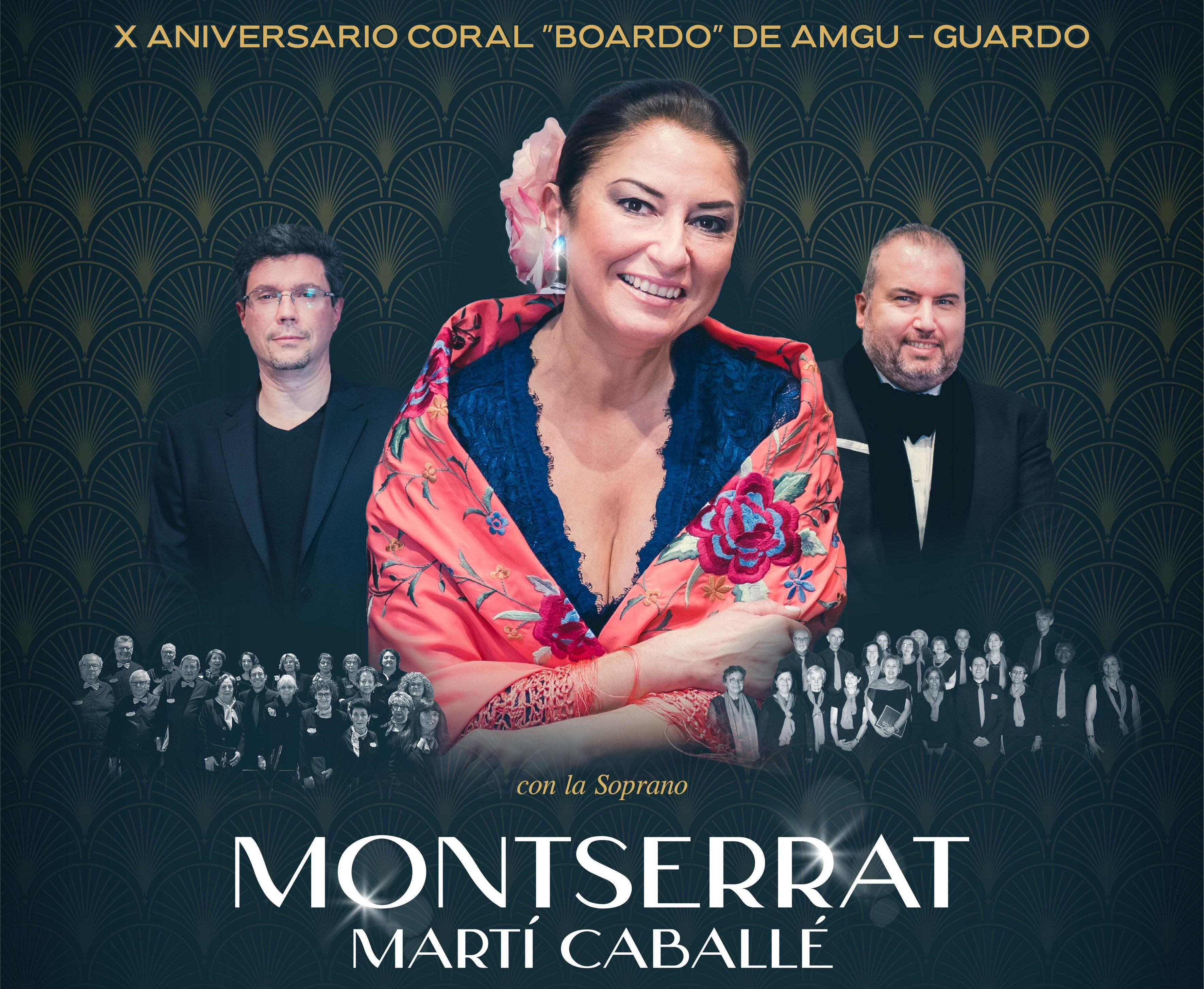 Montserrat Martí Caballé, madrina de la Coral Boardo en su décimo aniversario