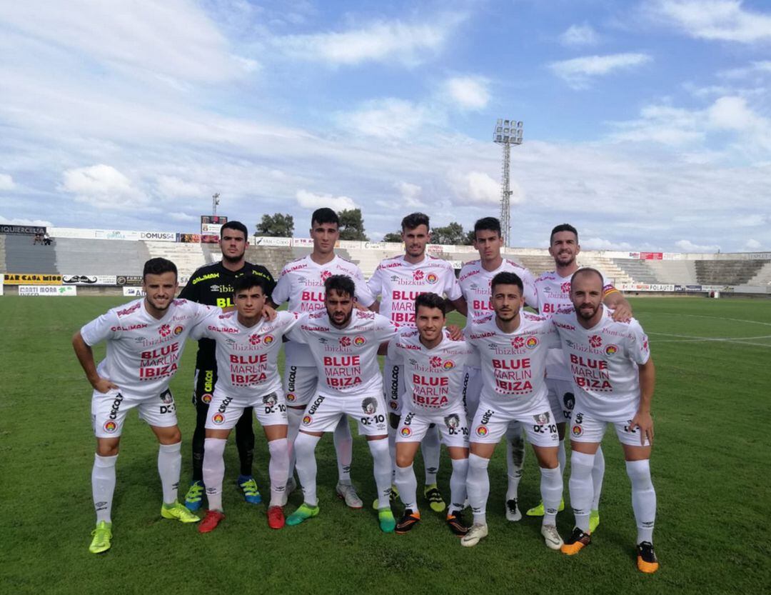 Once inicial del CD Ibiza en el partido de ayer