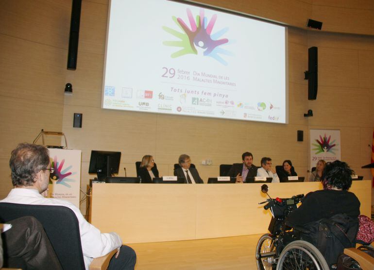 El dia 29 de febrer és el Dia Mundial de les malalties minoritàries. Imatges de l'acte institucional.
