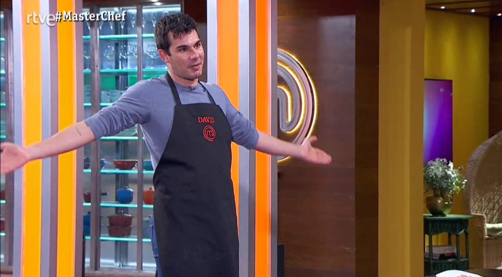 David en el último programa de MasterChef.