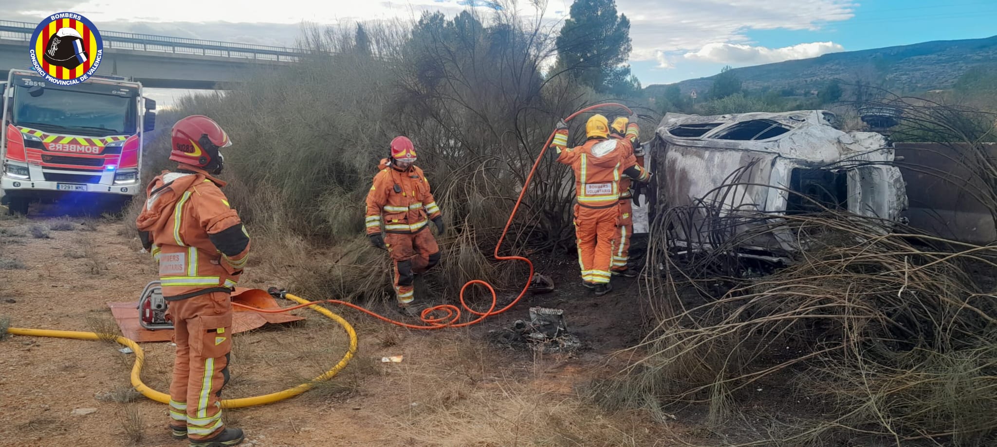 Accidente de tráfico en Vallada