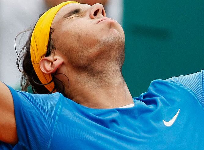 Nadal celebra su victoria en Montecarlo