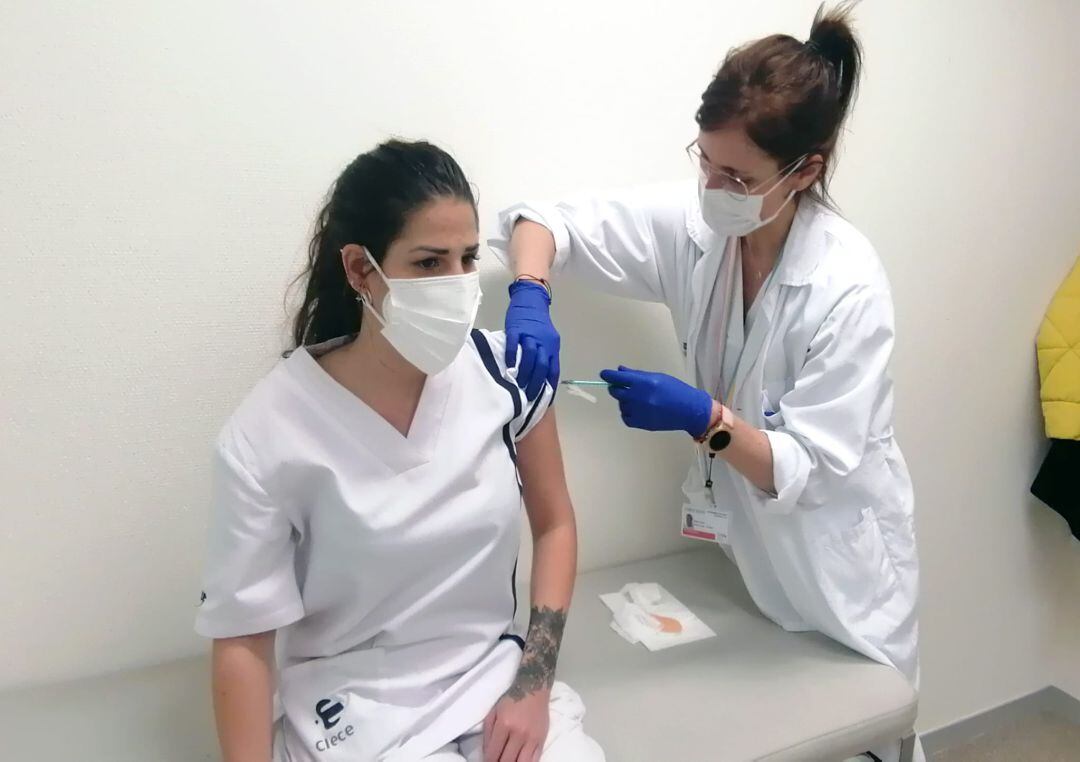 Imagen del proceso de vacunación.