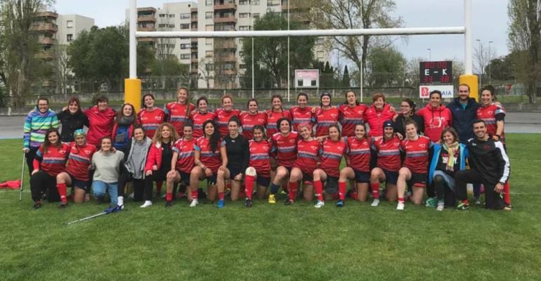 Equipo femenino de rugby del Sanse 