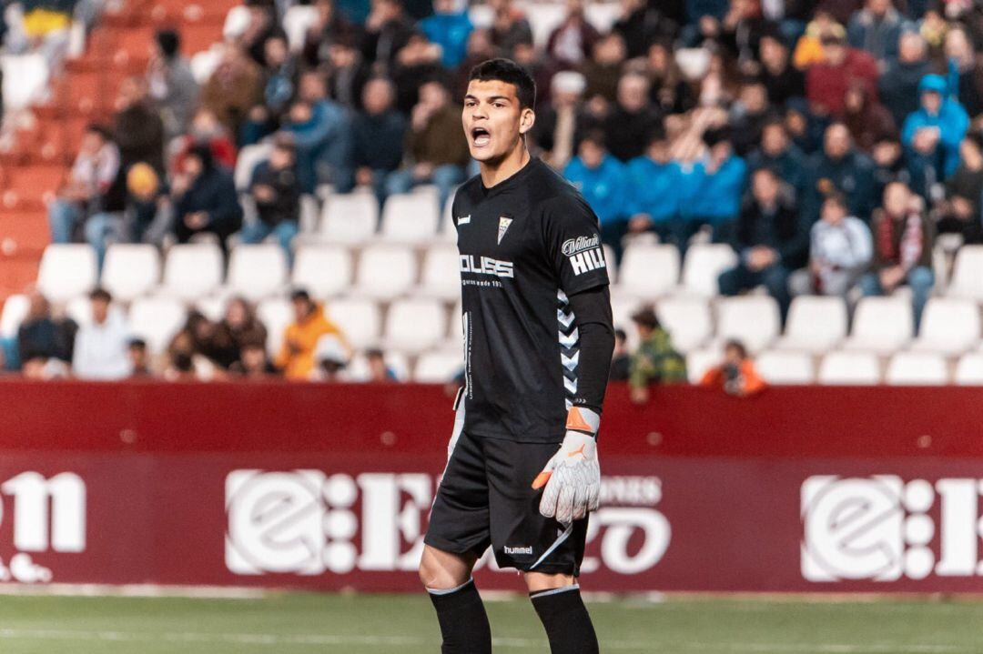 Gabriel Brazao, en un partido de la pasada temporada en el Albacete. 