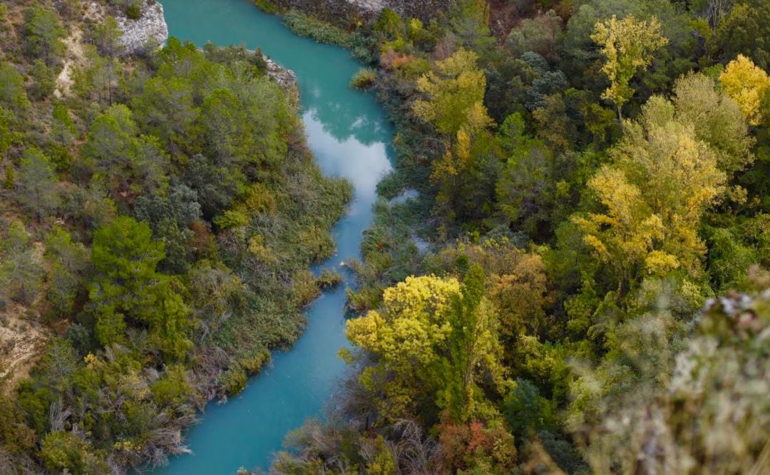 Río Júcar a su paso por el paraje del Ventano del Diablo, en Villalba de la Sierra (Cuenca).