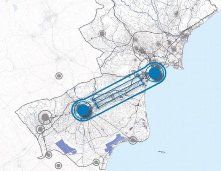Integración física de Alicante y de Elche