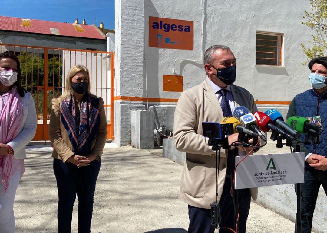 Andreu durante la comparecencia.