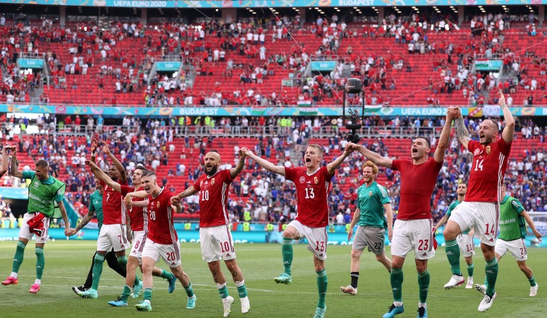 Hungría celebra el empate ante Francia