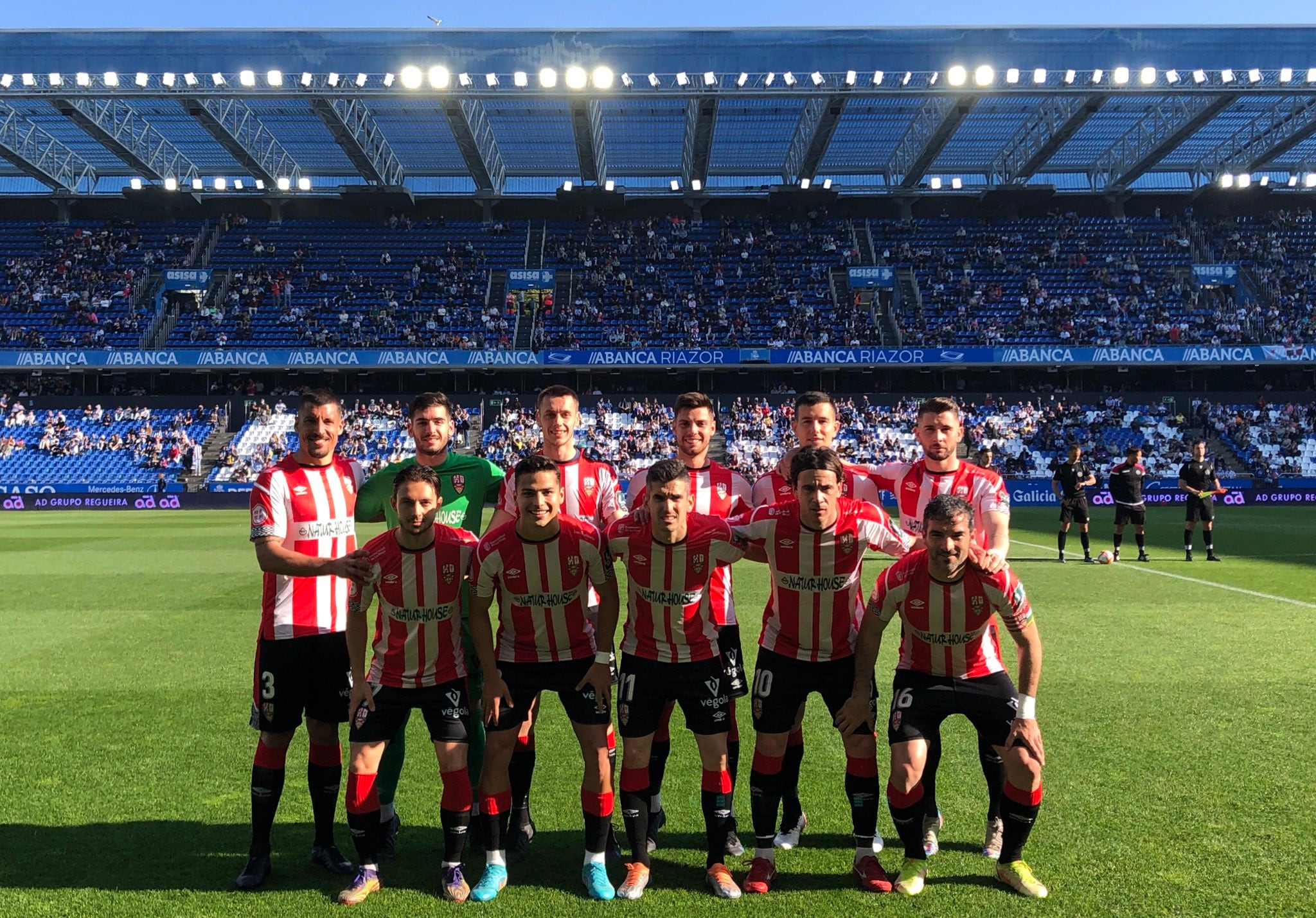 El once que saltó a Riazor. / UDL