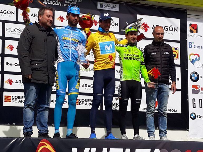 Podium última etapa de la  Ciclista a Aragón 2018