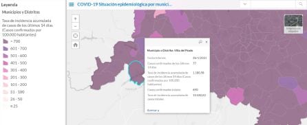 Situación epidemiológica de Villa del Prado a 26 de enero de 2021