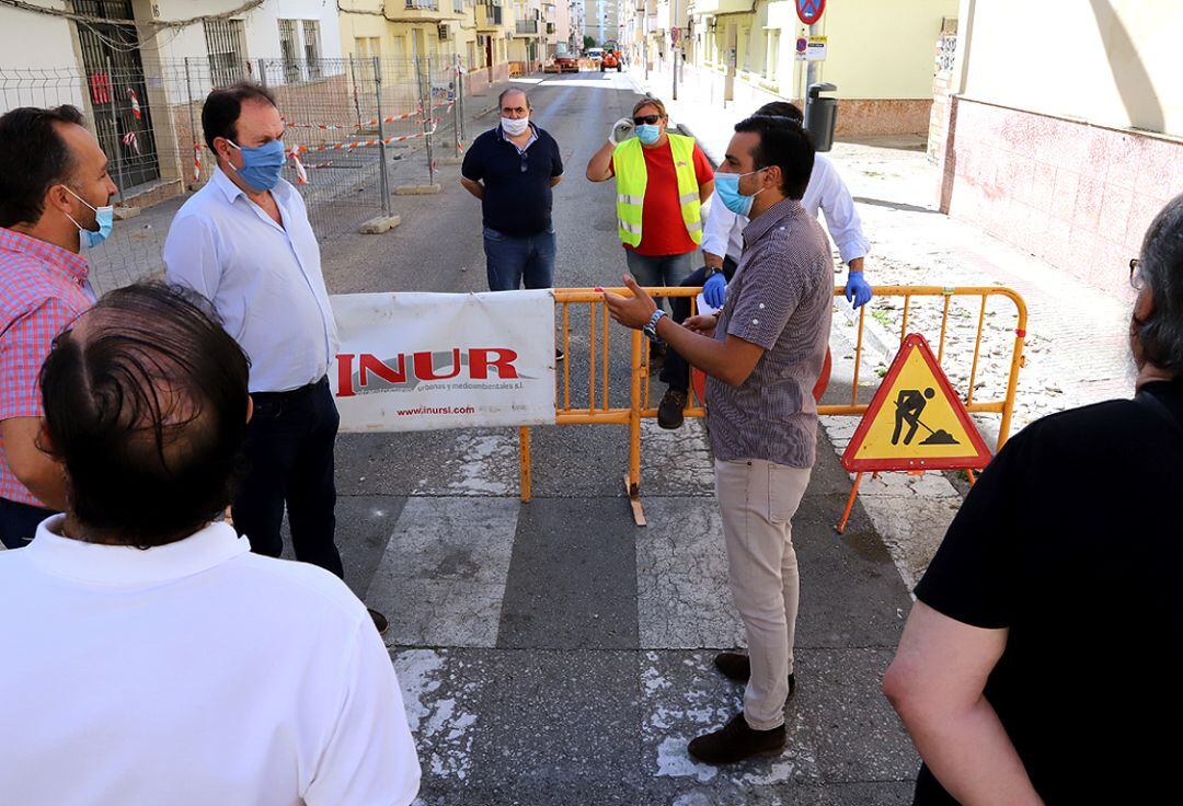 El delegado municipal de Urbanismo, José Antonio Díaz, visita la zona en la que se van a ejecutar las obras