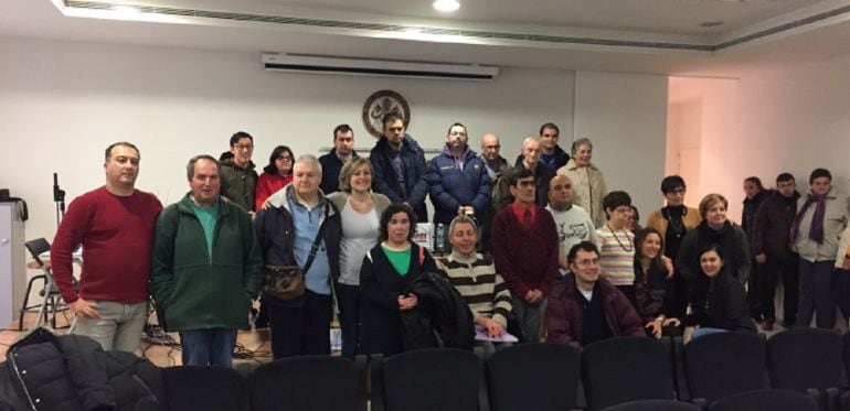 Foto de familia del anterior Maratón de Radio Inclusivo de Palencia