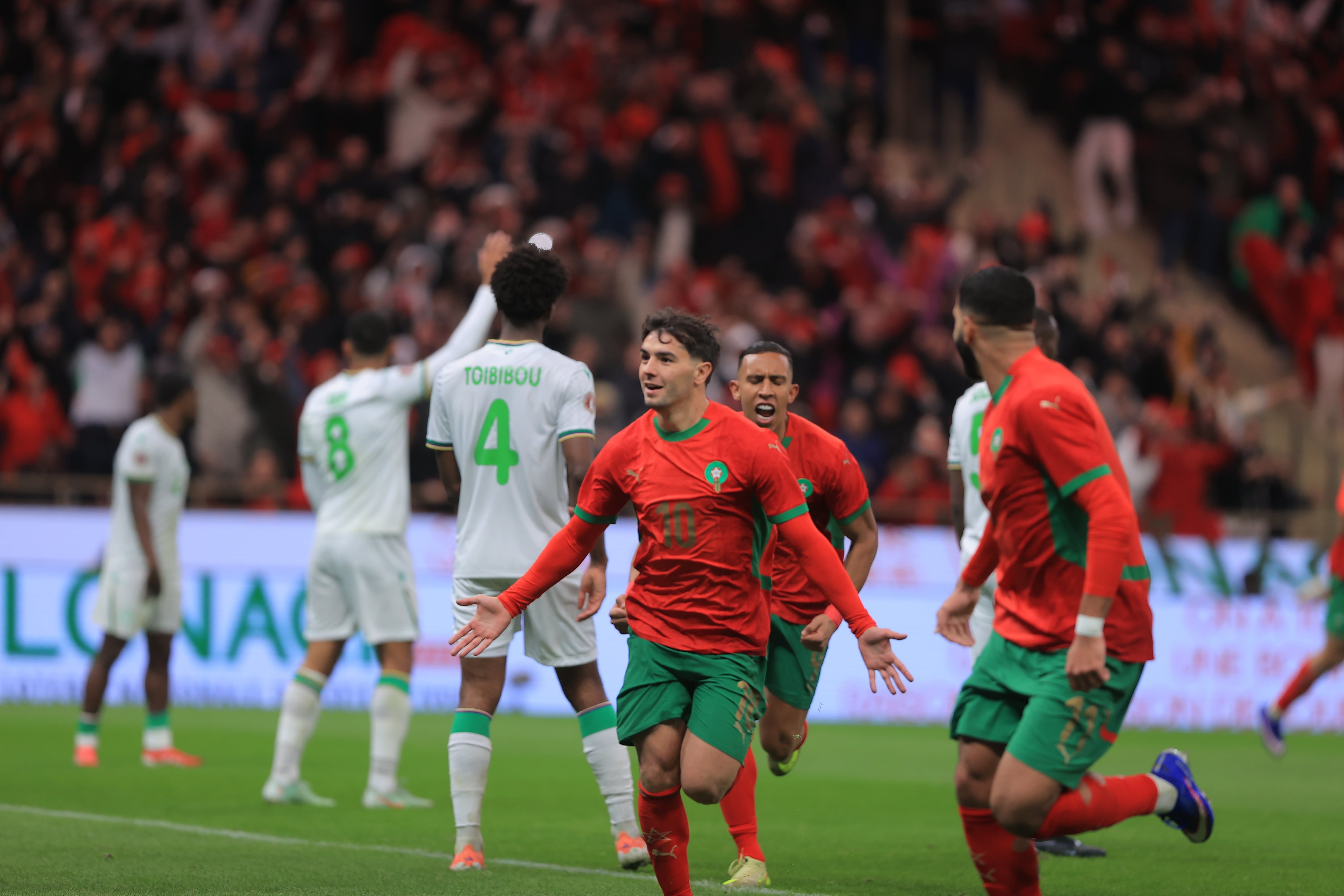 Brahim celebra su gol en el partido inaugural de la Copa África ante Comores