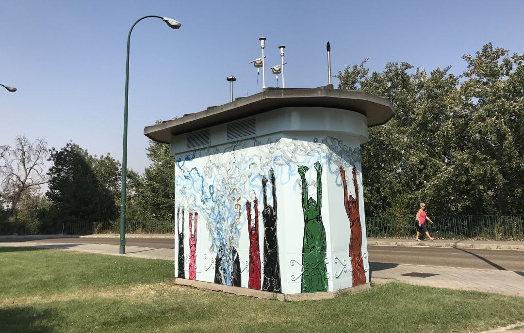Estación de Control de Contaminación Atmosférica en el barrio Huerta del Rey