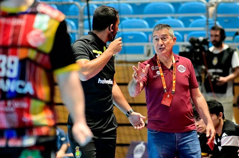 Manolo Cadenas, durante la Copa del Rey en Santander