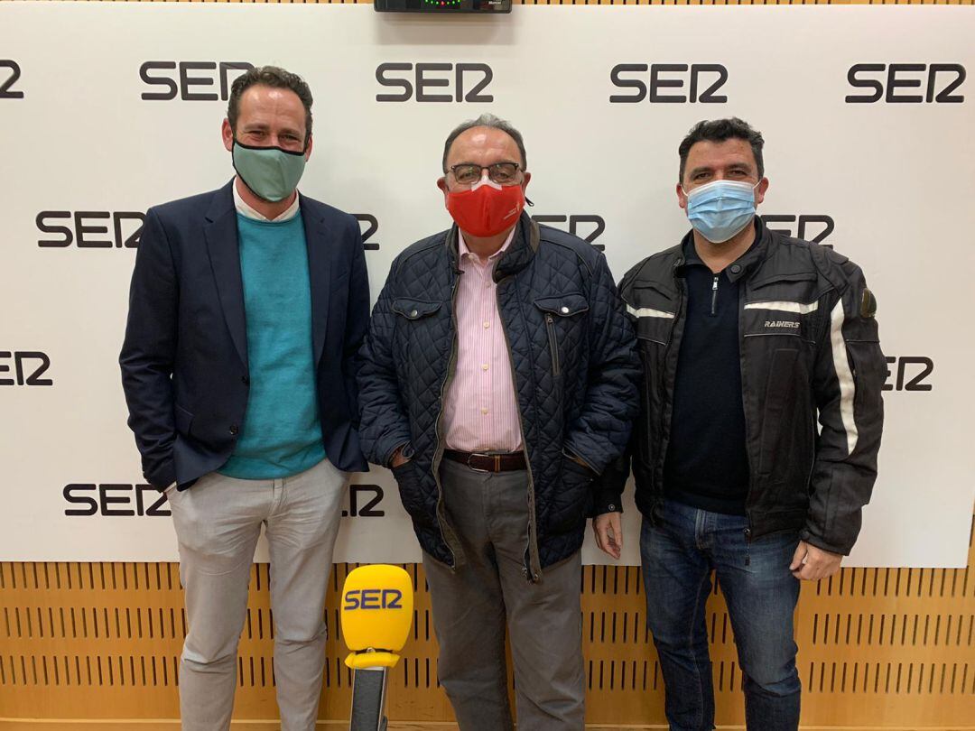Jorge Fenor, Pepe Pallarés y Txema Almela en la Cadena SER